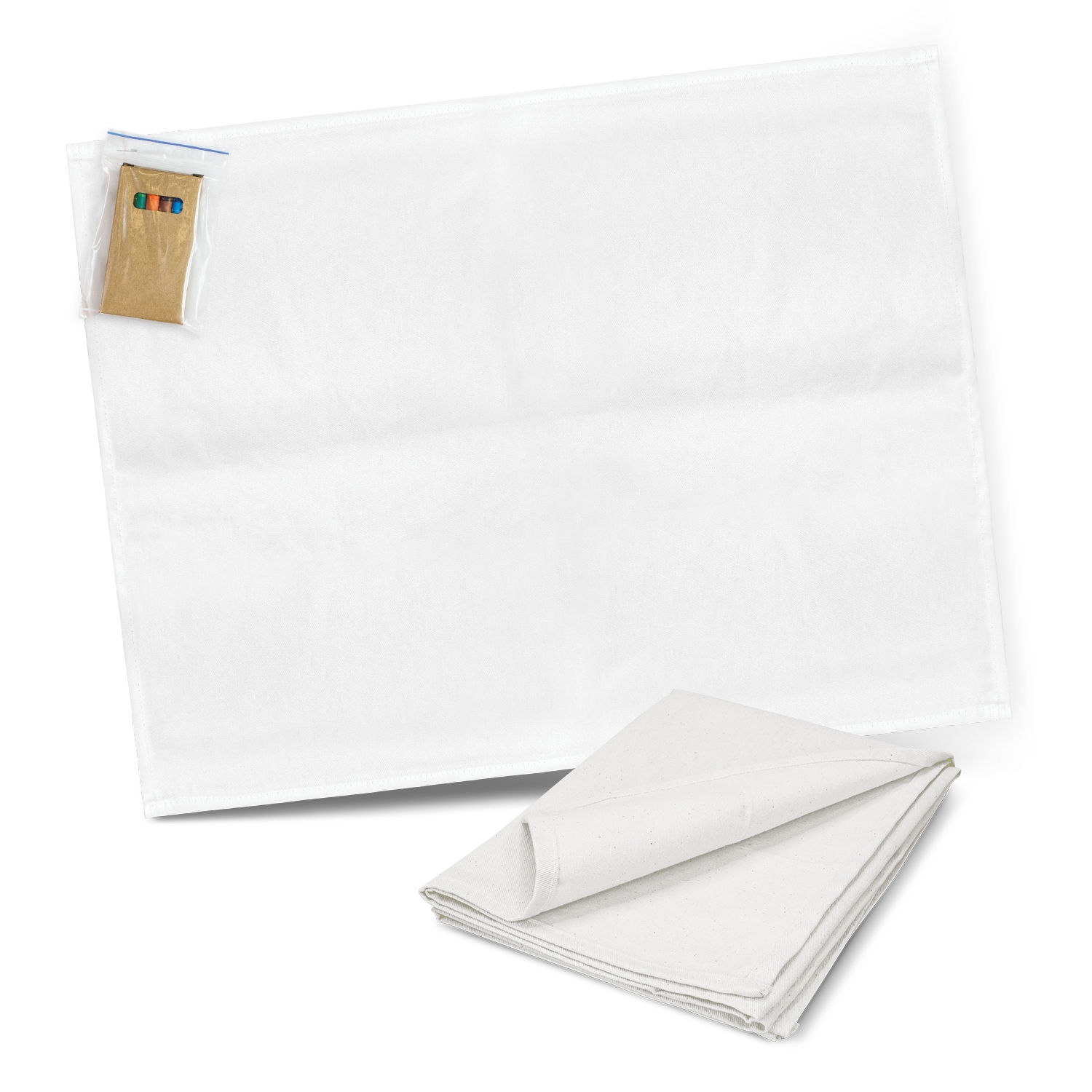 Cotton Colouring Tea Towel