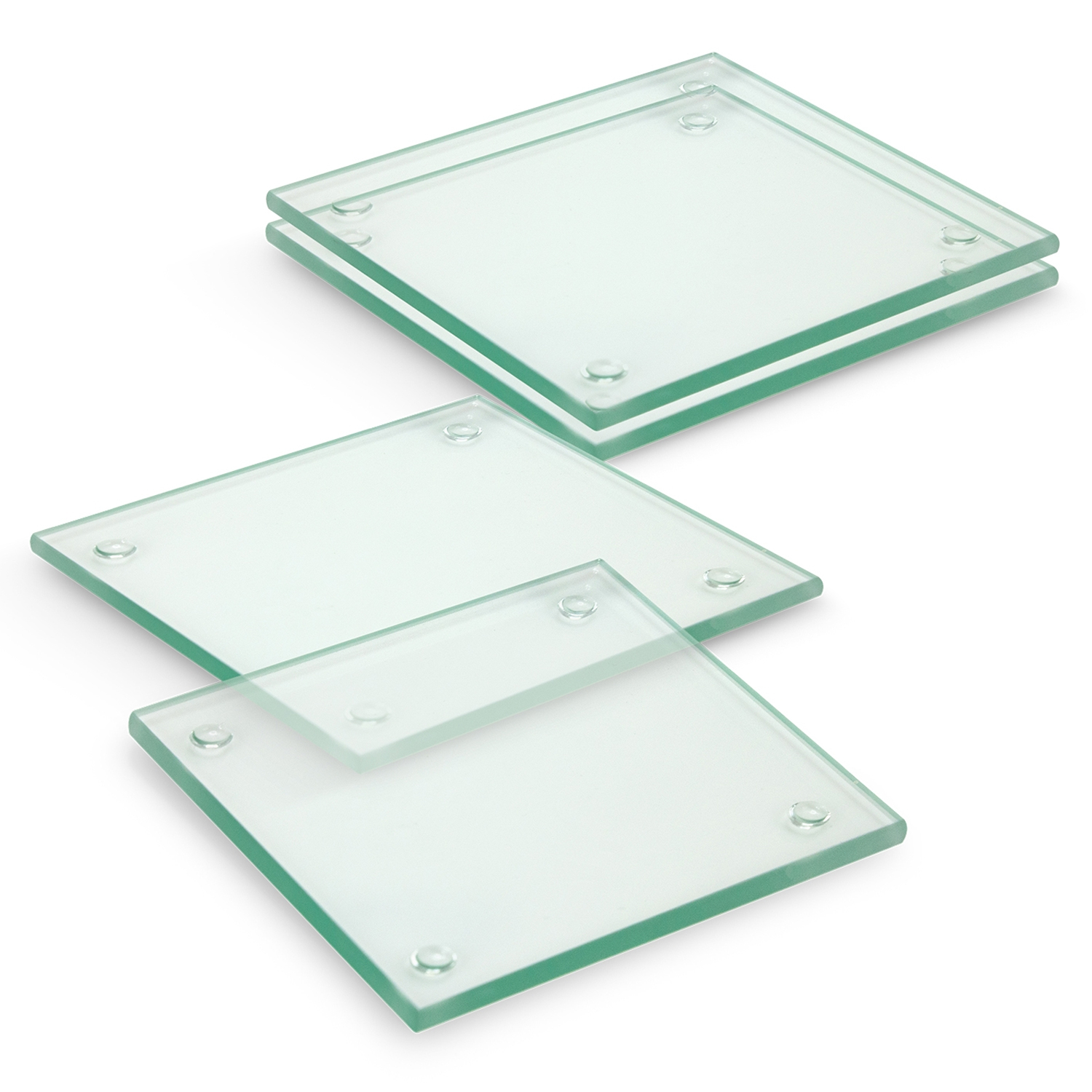 Venice Glass Coaster - Set of 4 - Square - Full Colour
