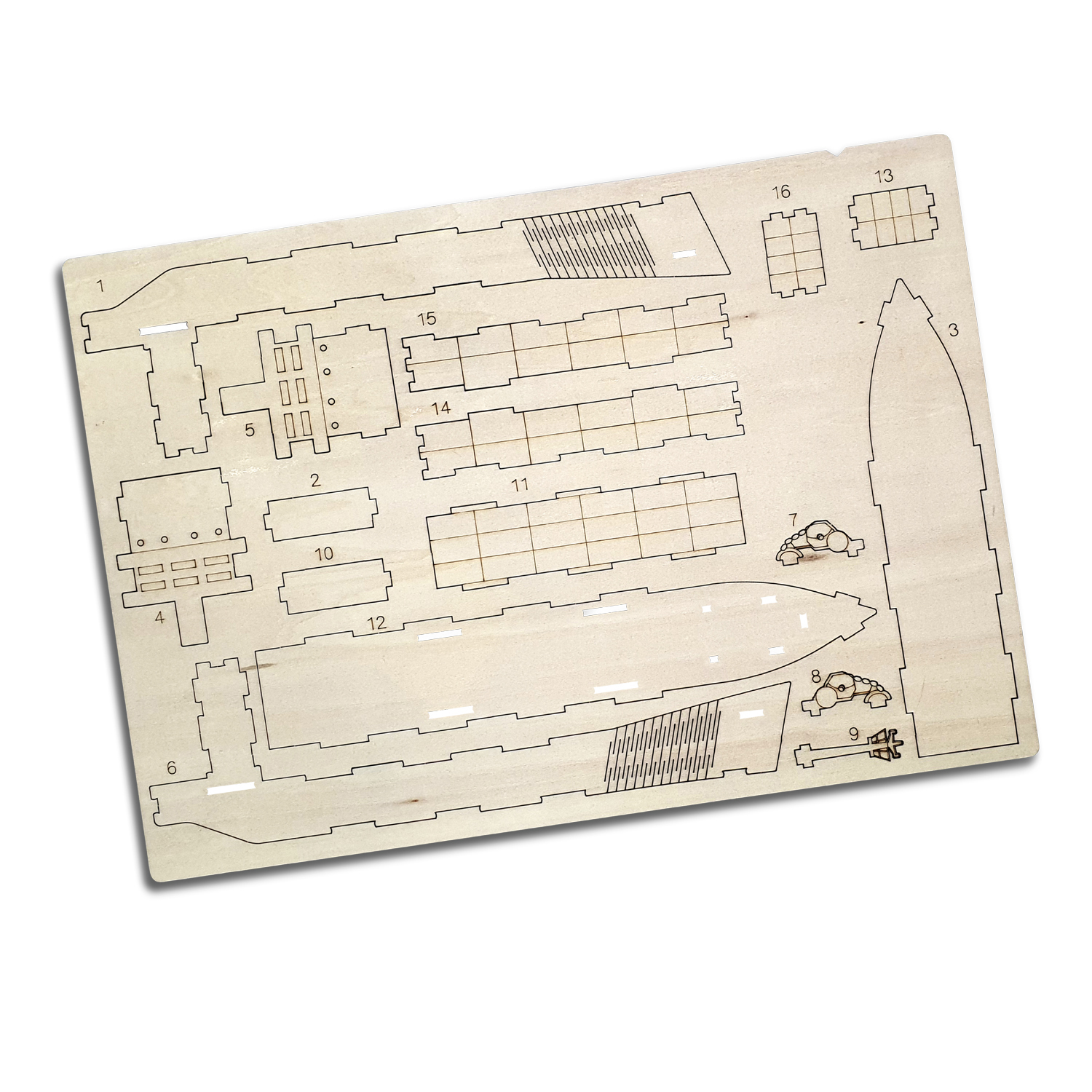 BRANDCRAFT Cargo Ship Wooden Model