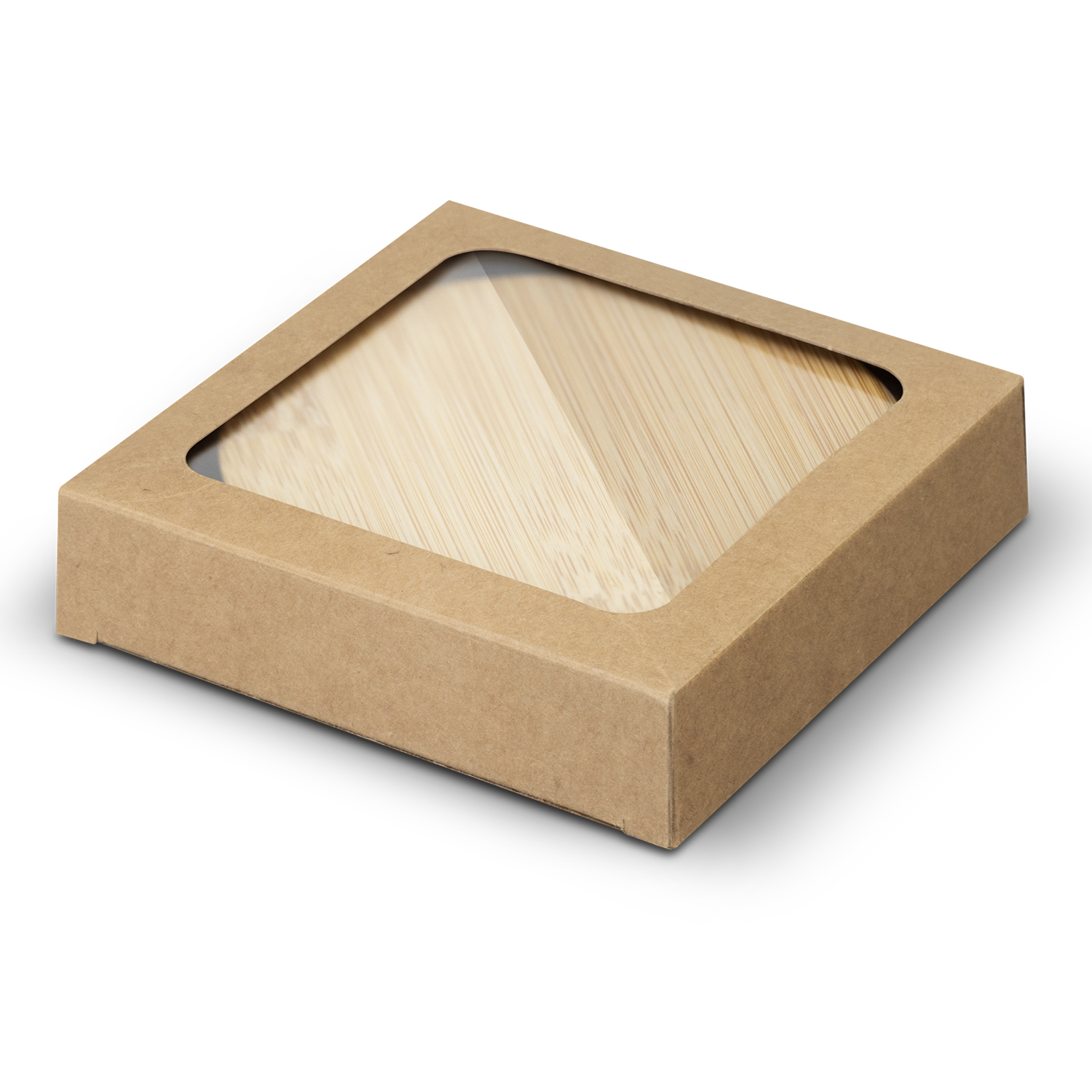 Bamboo Bottle Opener Coaster - Set of 2 - Round