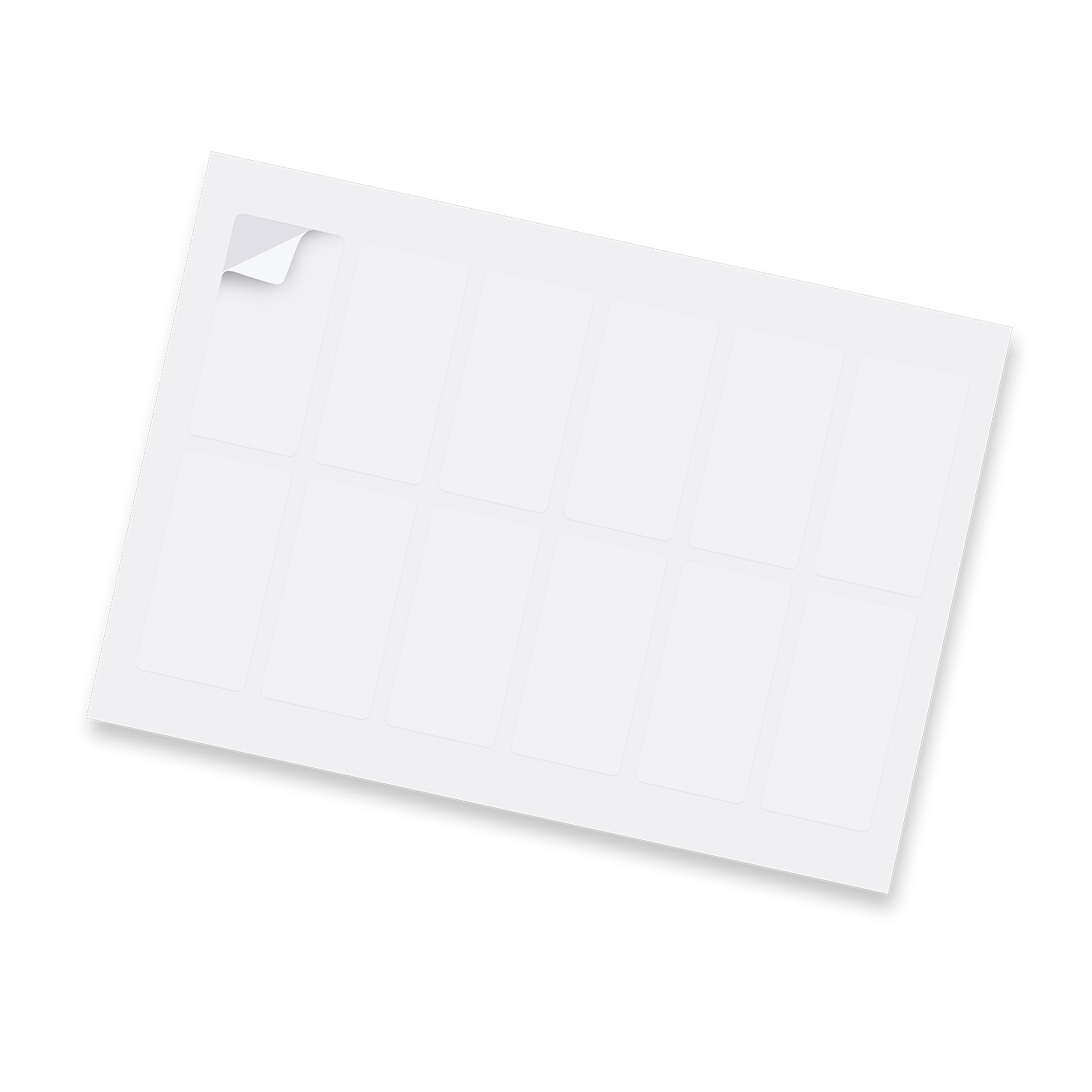 Sticker Sheet 40 x 80mm Rectangle - Matte