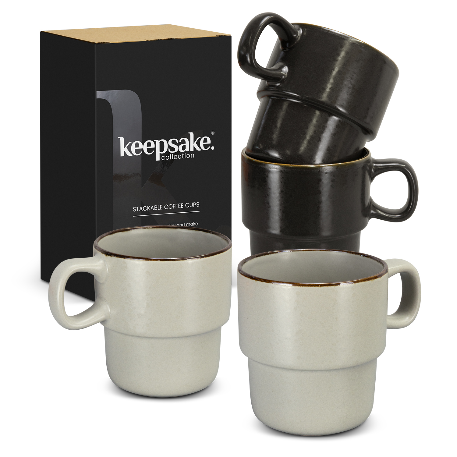 Keepsake Stackable Coffee Cup - Set of 2